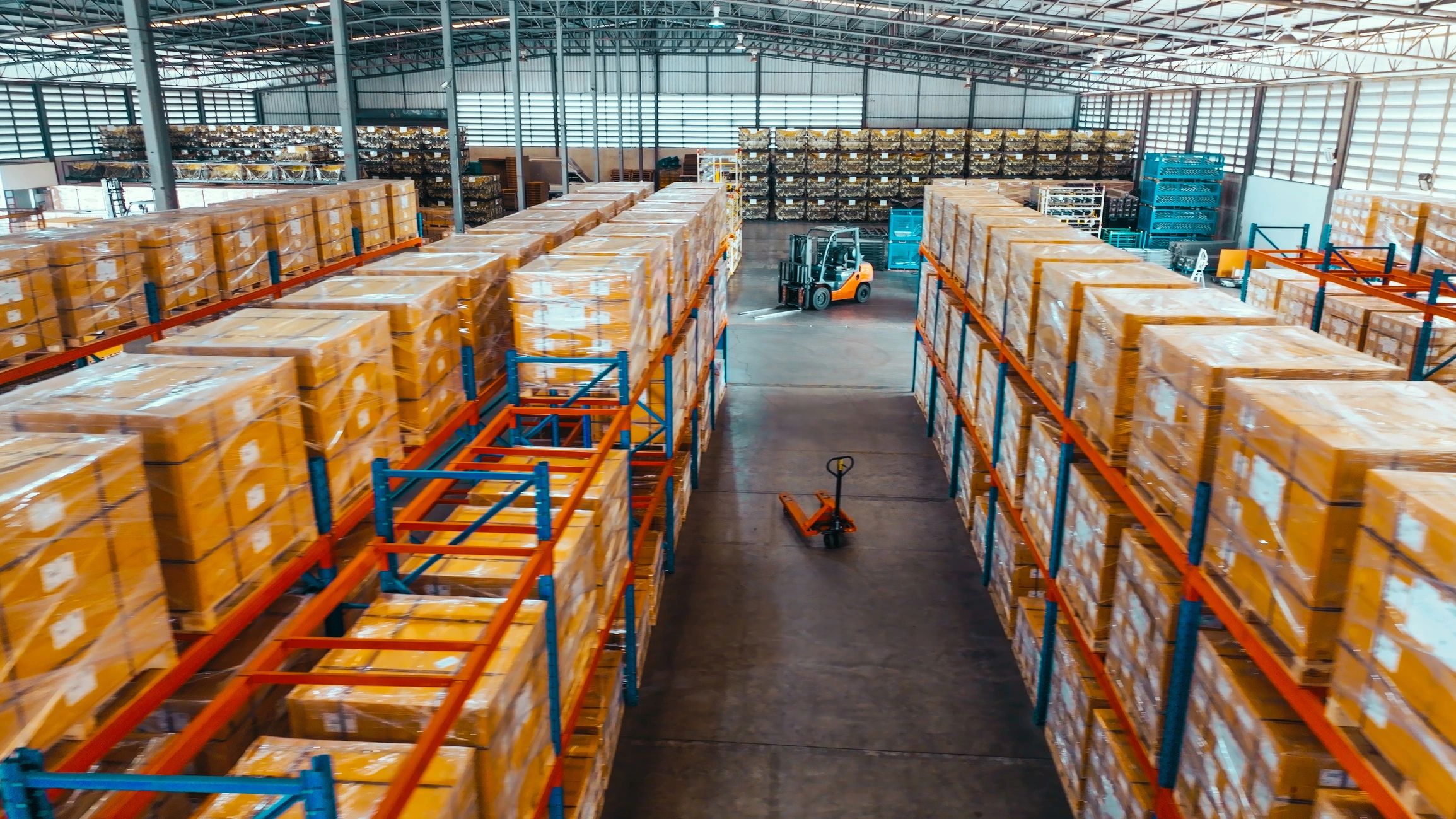 Organized product inventory in a warehouse
